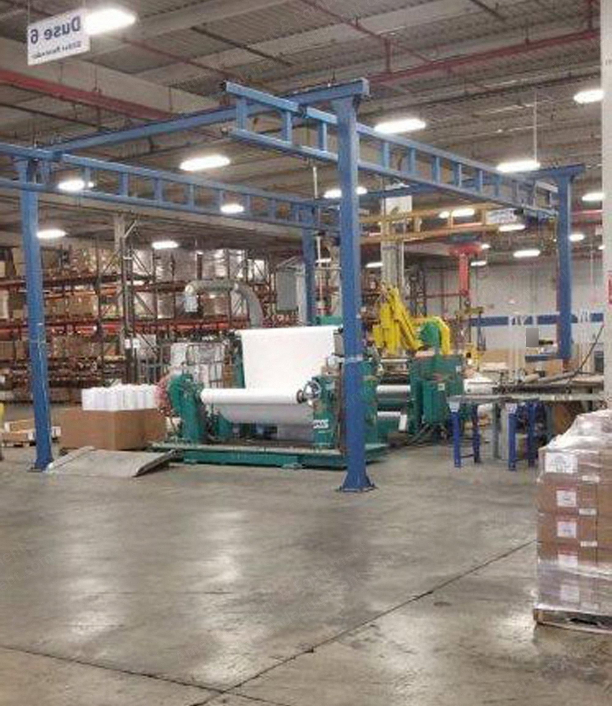 Dusenbery, Model 280 GBL, 1994, 62" Width, Center/Surface Slitter/Rewinder, 40" Max Rewind, 2000 FPM
