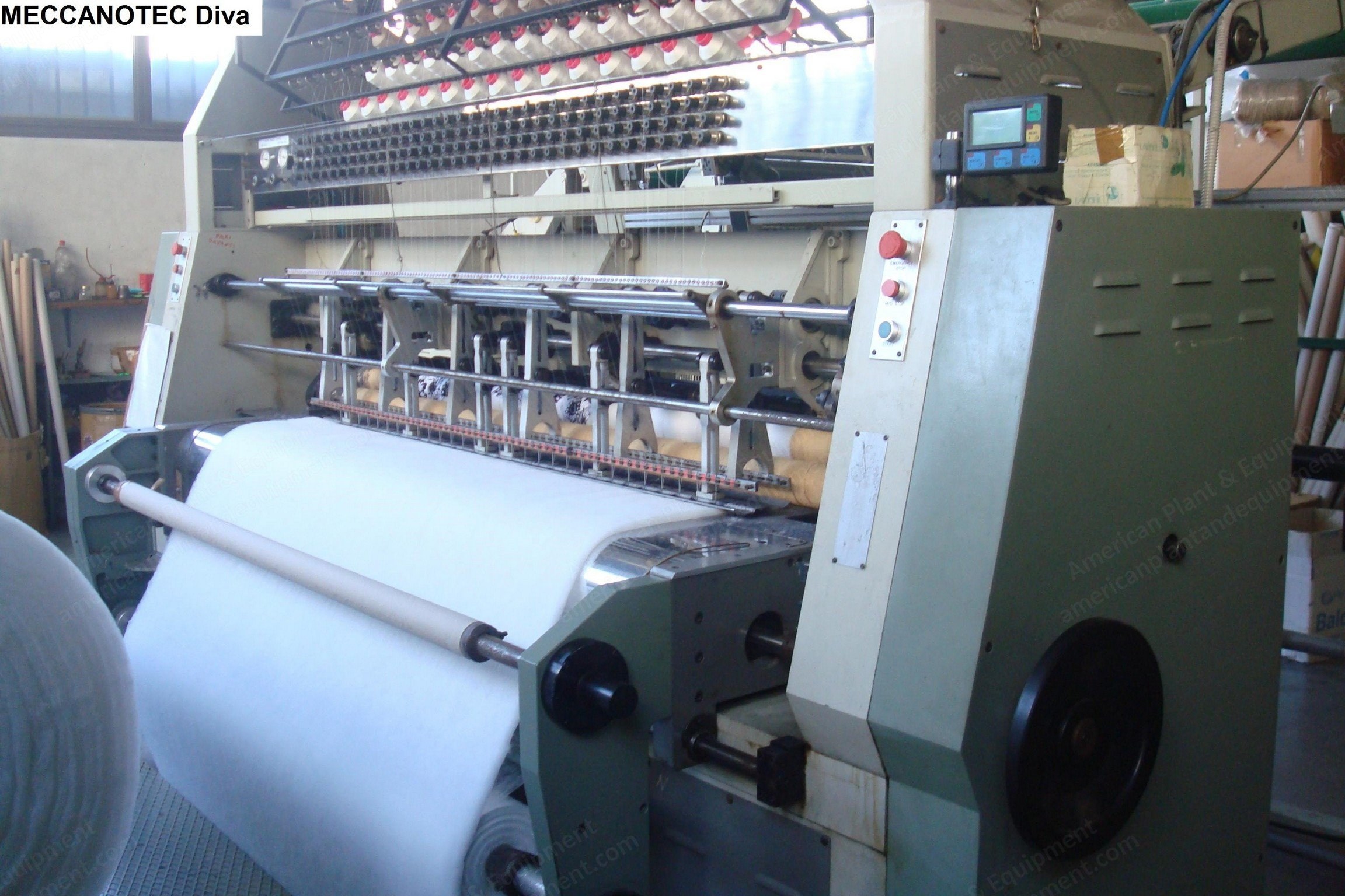 Meccanotec, Diva, 2001, Multi-Needle Continuous Quilting Machine, 1600-1800mm, Winder and Cutting Units