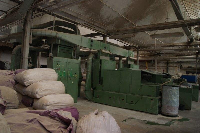 Falubaz, UC 13-47, 1996, Carding Machine, with De-Dusting, Feeder, Fiberising Towers