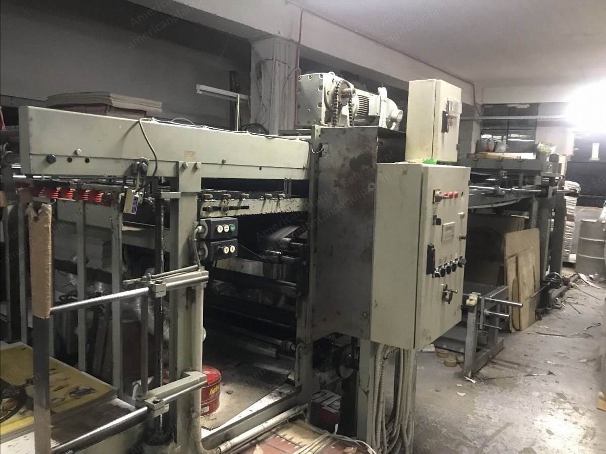 Inline Pizza-Boxes Laminating and Die Cutting Machine, 800x1100mm Sheet Size, Up to 2000g Paper Thickness