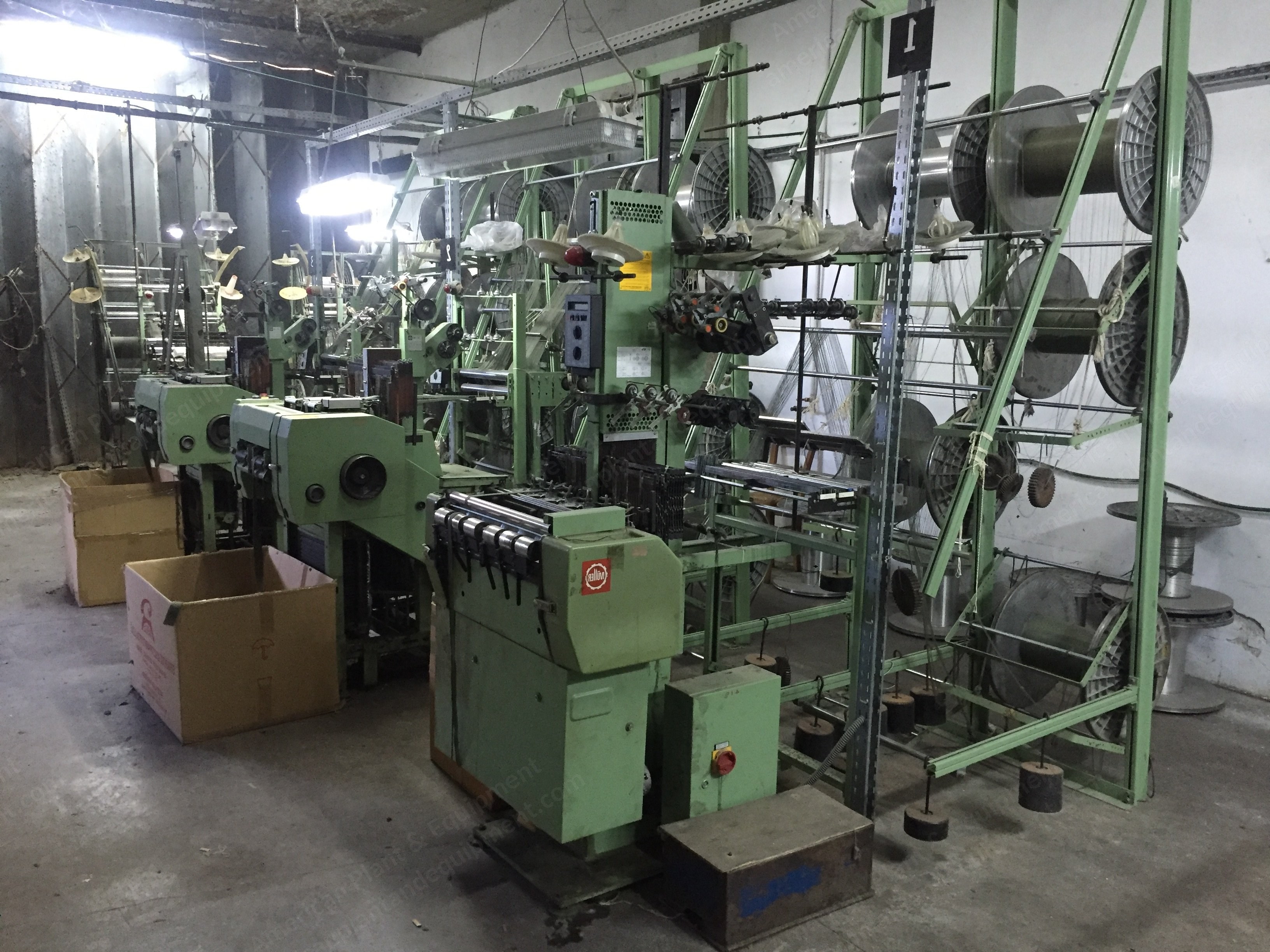 Muller, NF 53 6/42, 2001, Narrow Fabric Loom, 42mm Tape Width, 6 Positions, with Creel