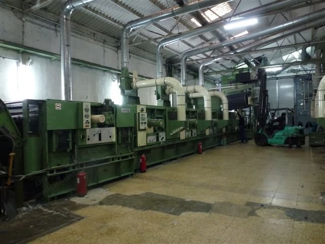 Laroche, Jumbo 1500, 2001, Complete Rag Tearing Line, 6 Cylinders, 1500mm Working Width, with Jovisa Bale Press