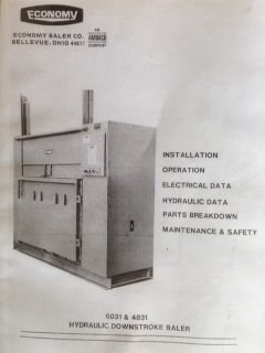 Foam Baler, Model 6031, 60x30x42 inch, 6 Wires, 480V