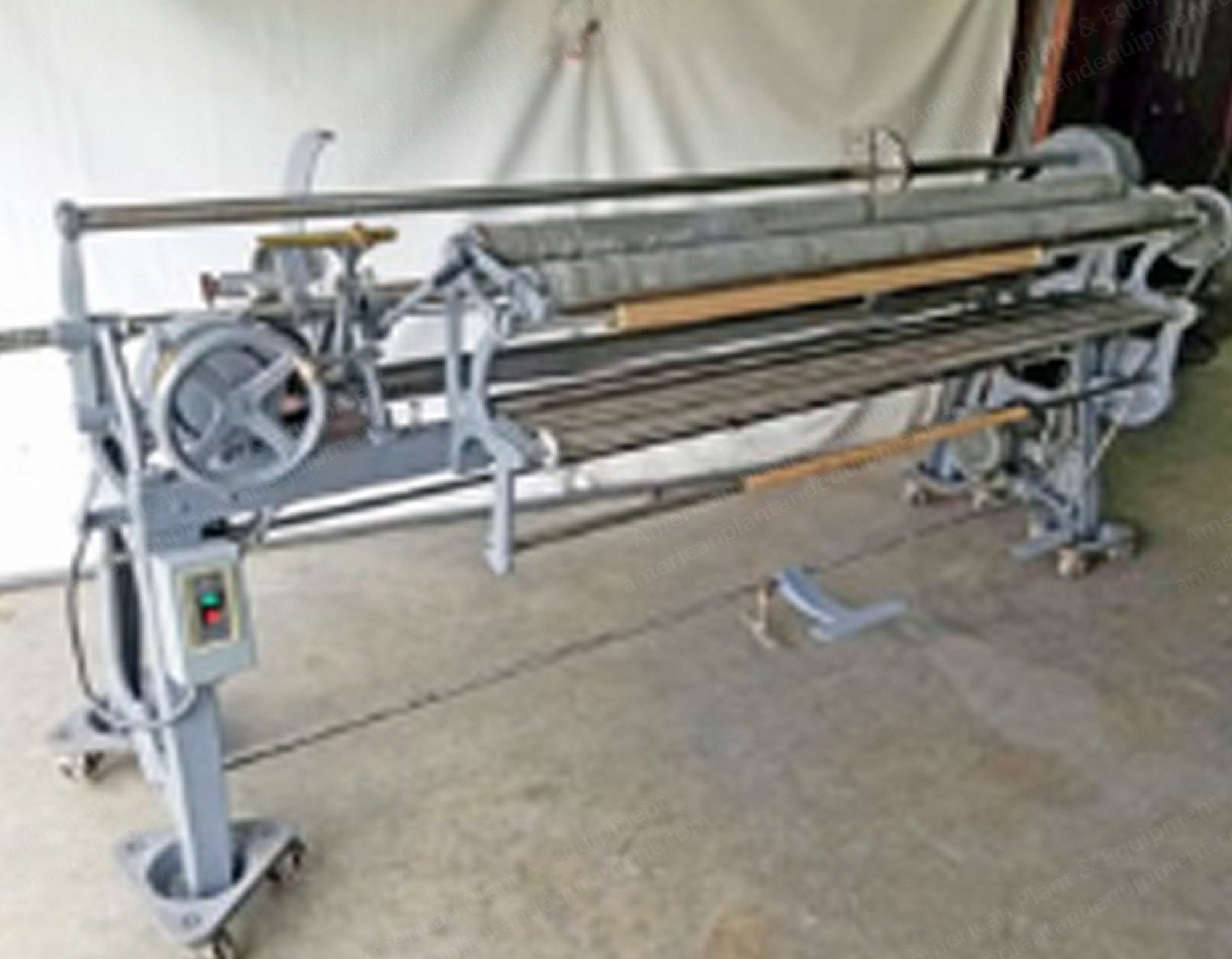 Utica, Fabric Roll Slitter and Rewinder, 78" to 98" Shaft Length, 12" Blade, 220V