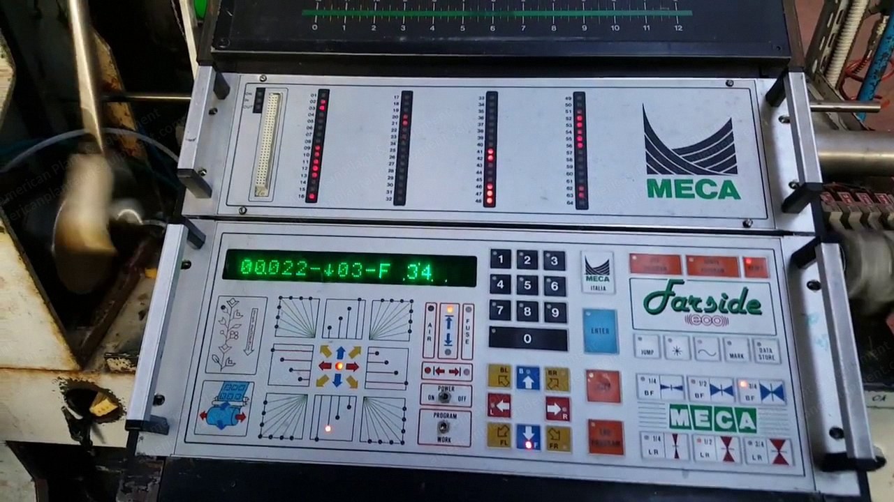 Meca, Co 100 Farside Eco, 1988, Quilting Width 2800mm, 3-Needle Bars, with Panel Cutter