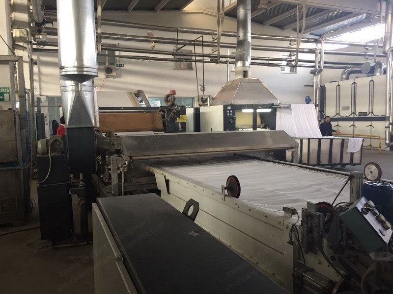 Ferraro, Comptex RE-2500, 2002, Open Width Compacting Machine, 2400mm Width, 8m Chain Length
