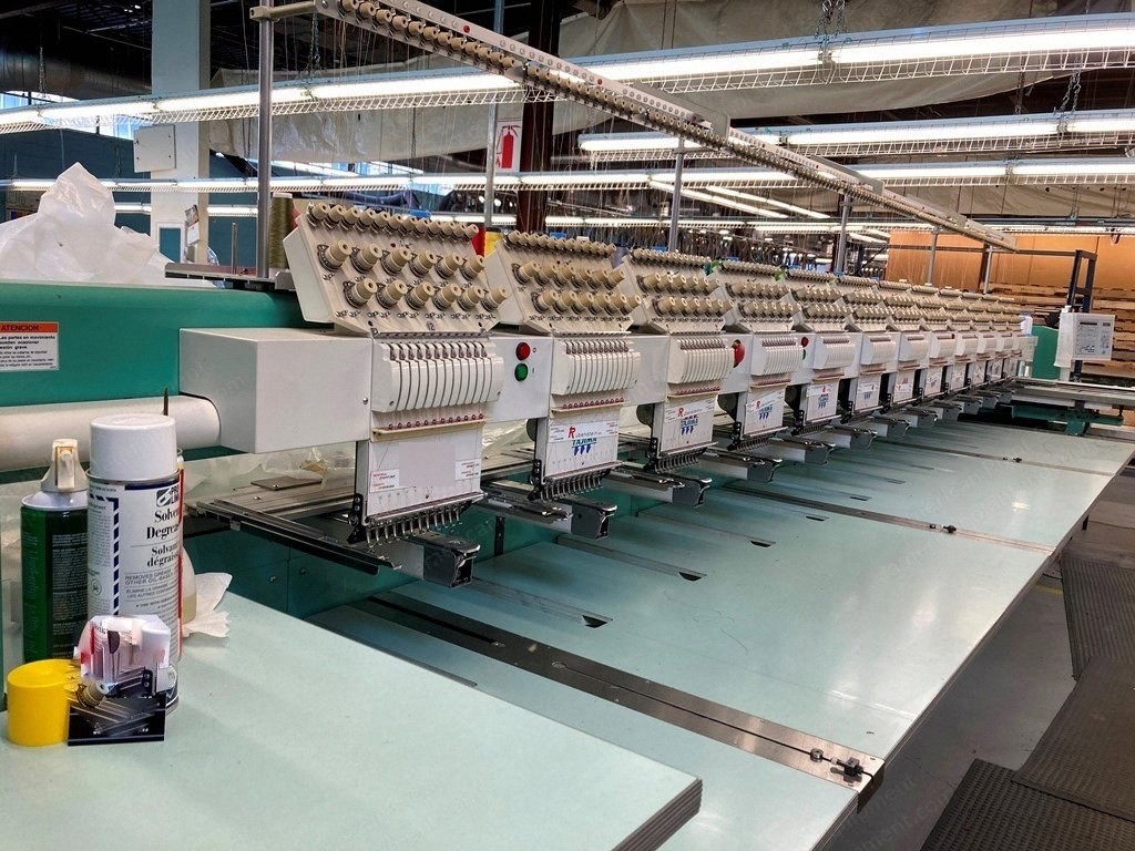 Tajima, TMFD-C1212, 1997, 12 Heads, 12 Needles, Cylinder 450x360