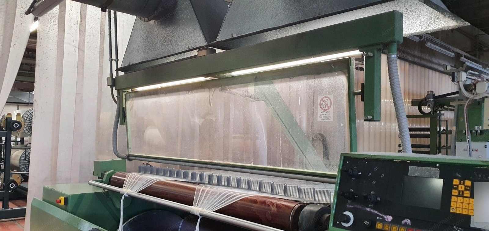 Karl Mayer Rotal Sizing Machine and Direct Warper, 1998-2001, 3000mm Beaming Head, 16 Cylinders, 2000mm Warper Width