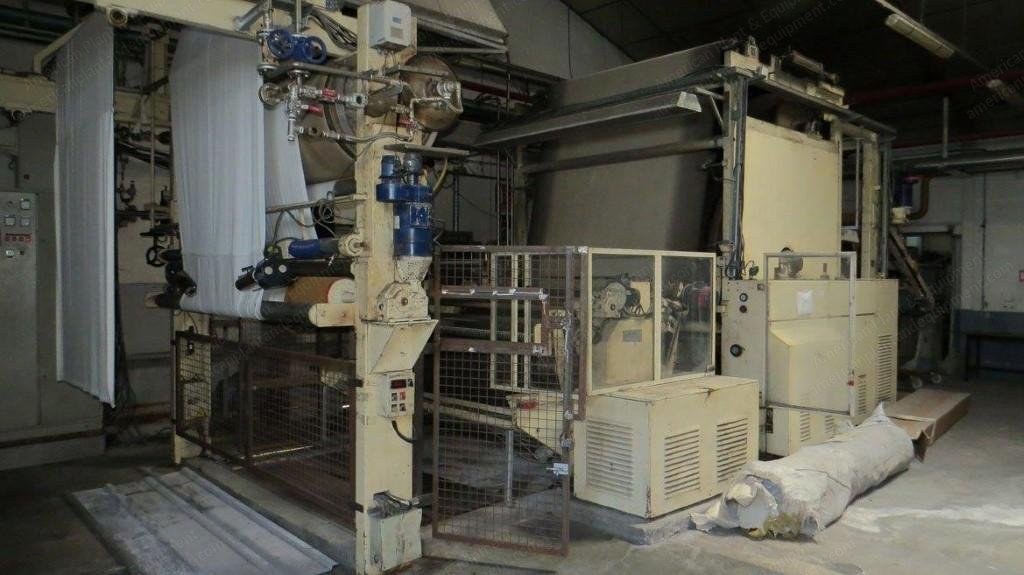 Cibitex Sanforiser, 1986, Working Width 2000mm, Rubber Belt Width 2100mm, Palmer Diameter 2000mm
