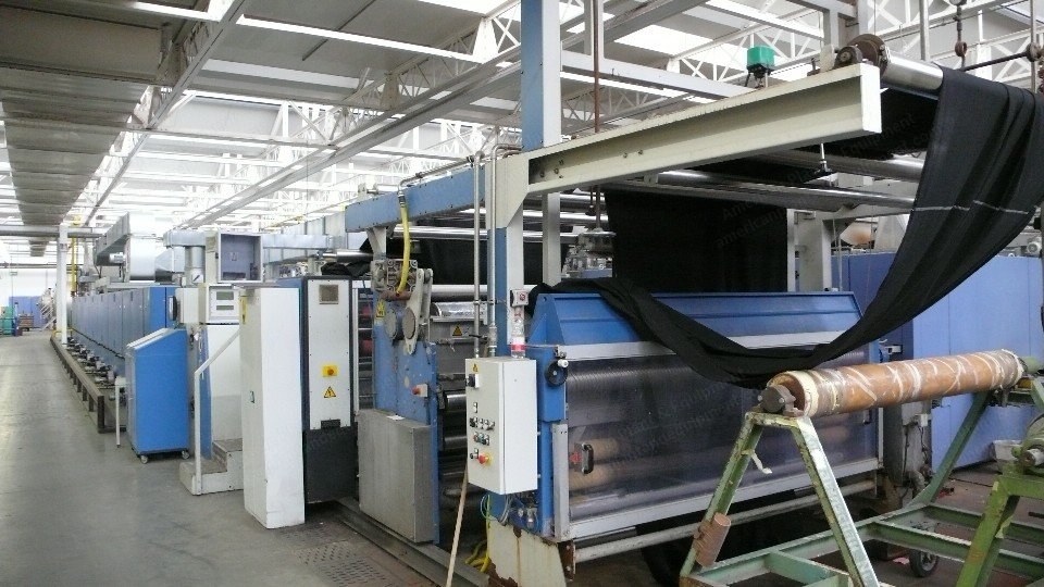 Monforts, Montex 5000-7FK, 2002, 2000mm Working Width, 7 Chambers, Gas Heated, Mahlo Weft Straightener