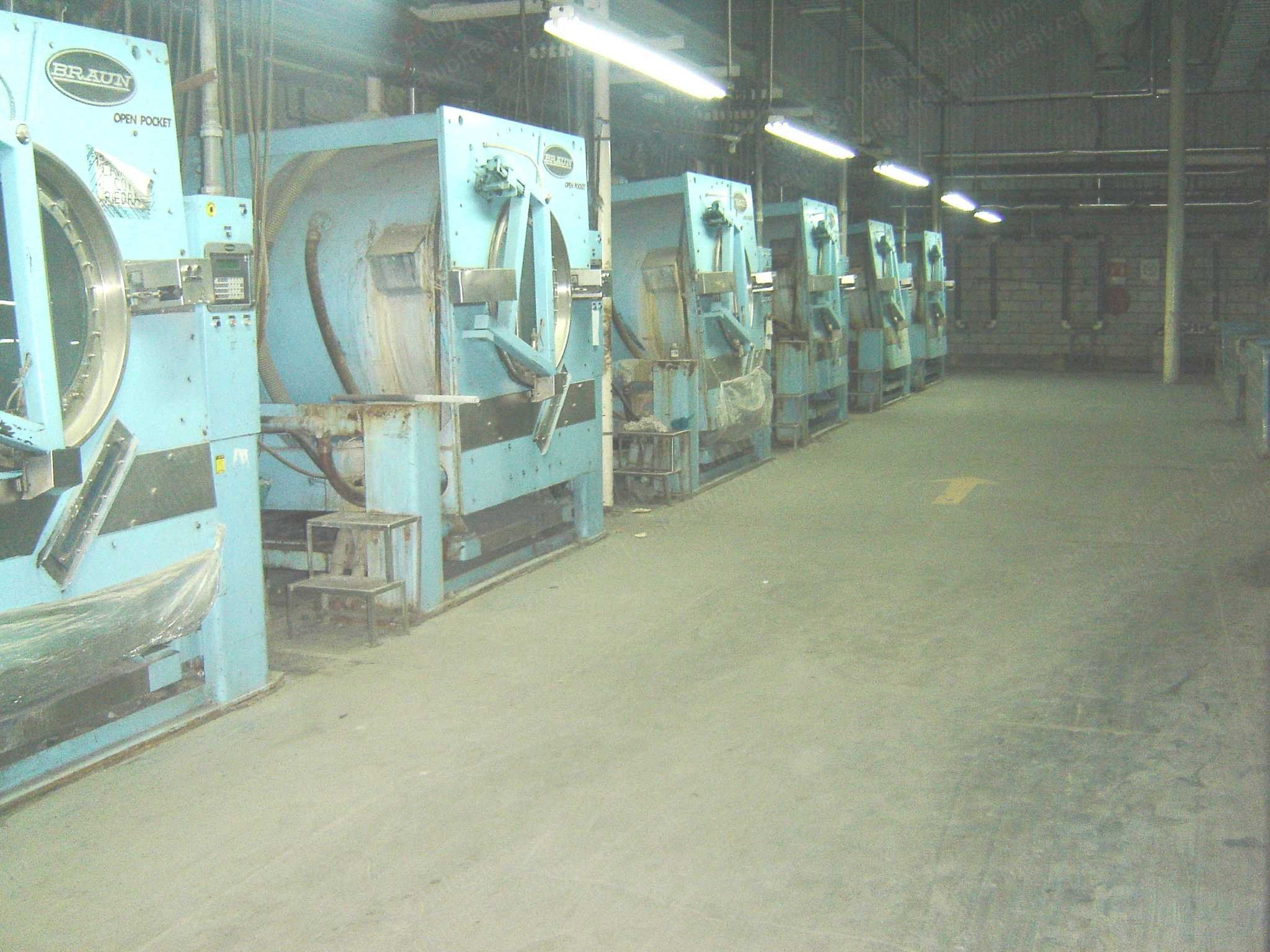 Braun, 550NOLUDPV-SW, 1997/1998, Stone Washing Machines and Dryers, 500 lbs Capacity, 220V