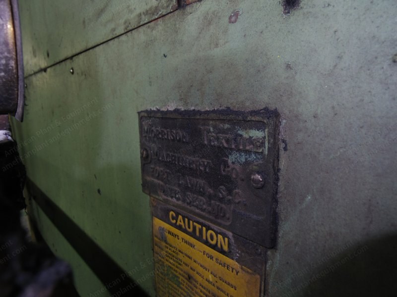 Morrison Sanforizing Machines, 1976-1989, 1800mm Width