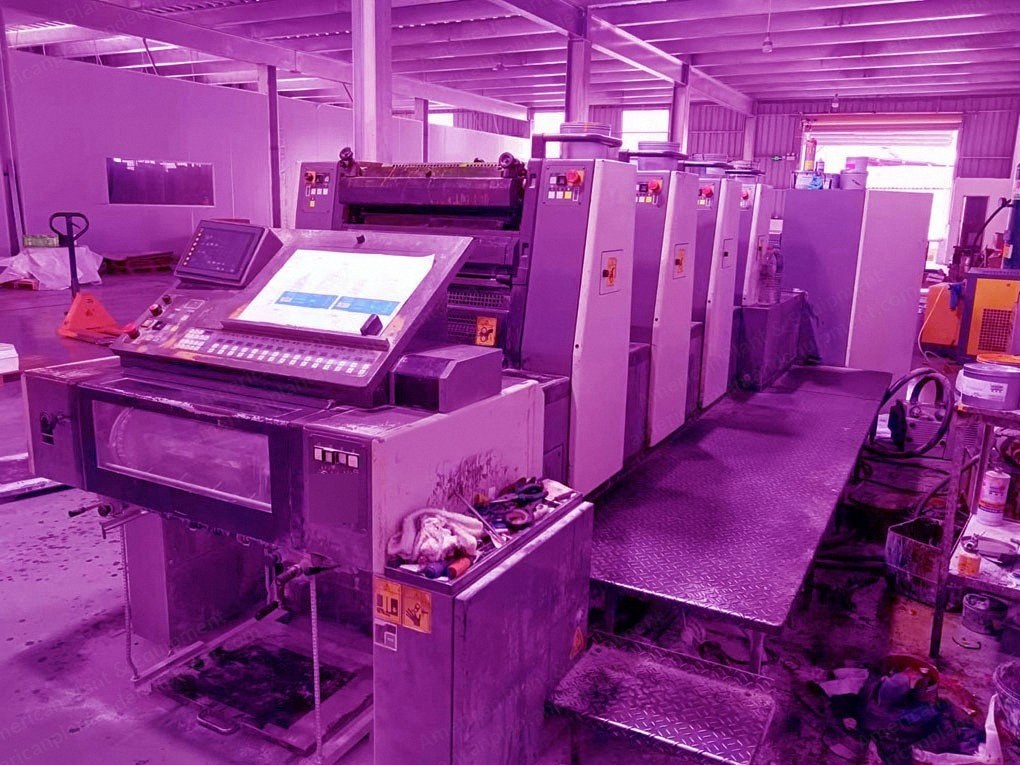 Komori, L420, 2002, 4-Color Offset Press, Semi Auto Plate, PQC Ink Control