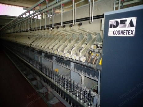 Cognetex, Idea 773, 1999, Ring Spinning Machine, 672 Spindles, Ring Diam. 55mm, Gauge 75mm