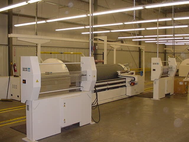 Hacoba Sucker Muller Warper, 2200mm Working Width, 1997, with Creel