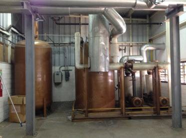 Babcock, Tenter Frame, 144" (3657mm), 7 Bays, Fulton FT-0800-C Hot Oil Boiler