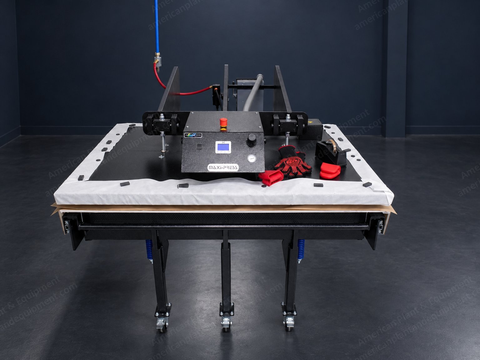Geo Knight, Maxi-Press Air, 2018, Used, Large Format Air Heat Press, 64 in Platen Width (44 x 64 in Model), Single Table