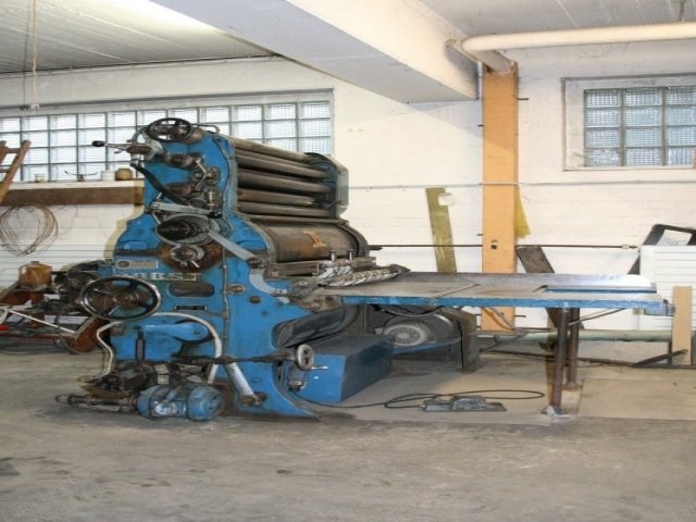 Bobst, IRT, 1959, 1050mm Width, 1 Color Flexo, 3600 Sheets/Hour