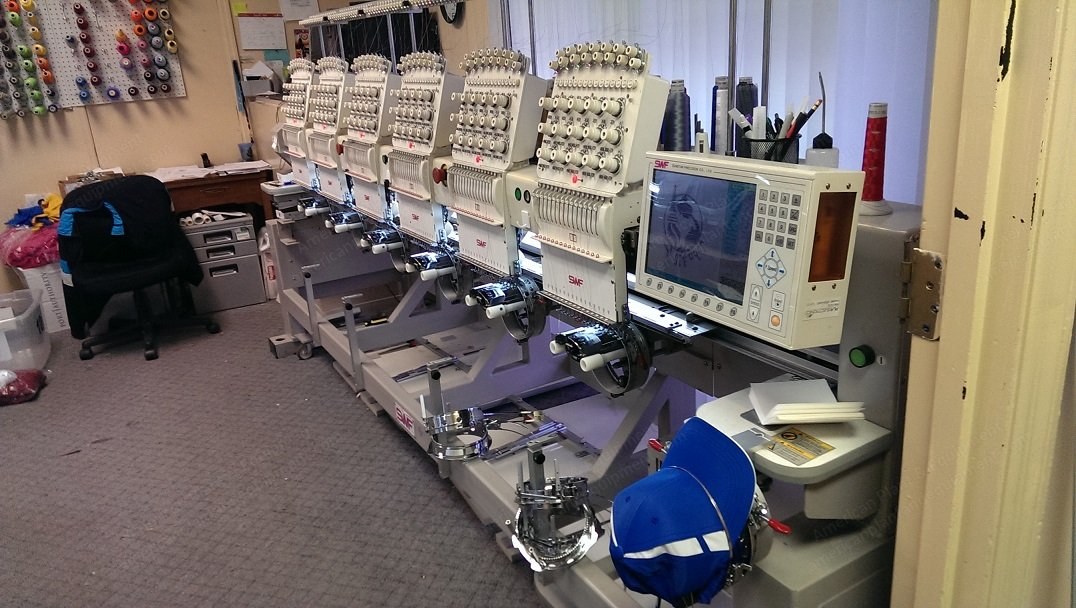 SWF, 1506, 6-Head Embroidery Machine, Upgraded LCD Panel, Cap Frames and Hoops