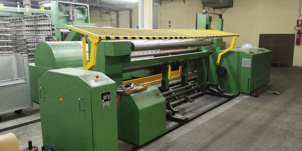 Karl Mayer, Rob-O-Matic 2200, 2001, Sectional Warper and Creel, Working Width 2200mm, Max Flange Beam 1000mm, 512 Positions