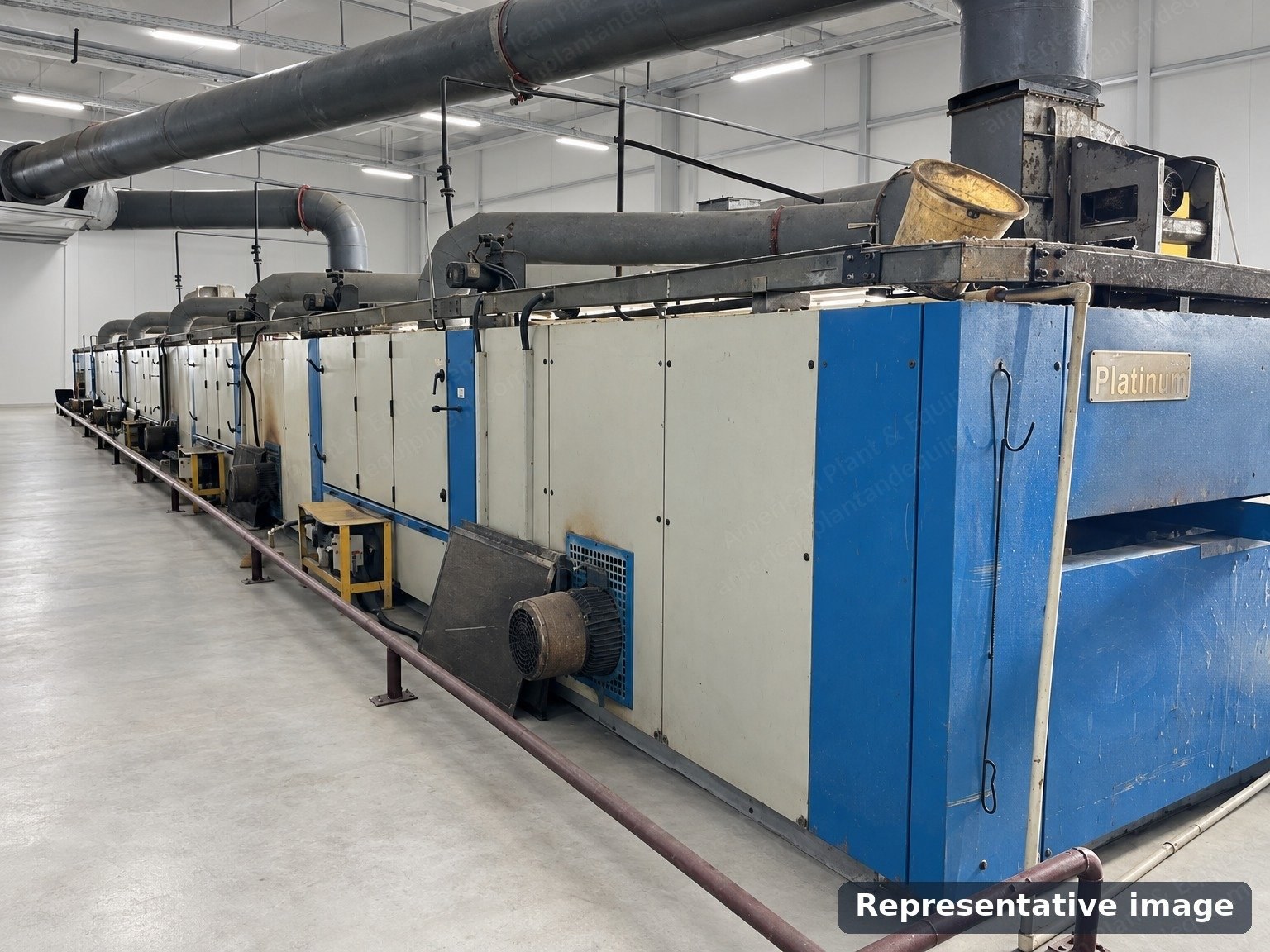 Ehwha, 2010, Stenter, 3,200 mm Working Width, 3,400 mm Roller Width, 8 Chambers, Gas Heated