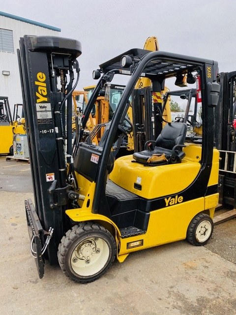 Yale, GLC050VX, 2016, 5000 lbs Capacity, Quad Stage Mast, LP Gas