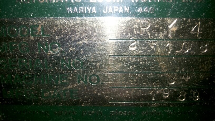 Toyoda, RY4, 1989, 480 Spindles, 400mm Ring Diameter, SKF PK 225 Drafting
