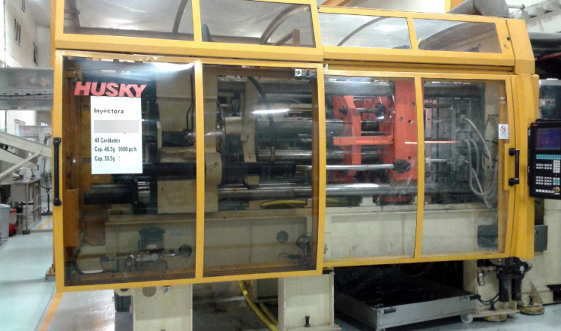 Husky, GL300, 2002, 72-Cavity PET Preform System, 3-Stage Servo Robot, Piovan Dryer