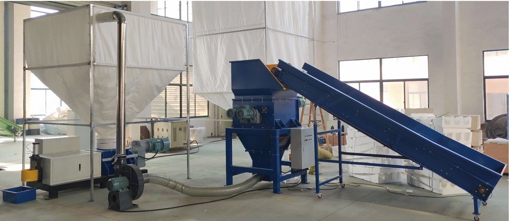NovaStar, SG253, Hot Melting Line, 250kg/h Capacity, Conveyor Belt, Fan Delivery, Silo System