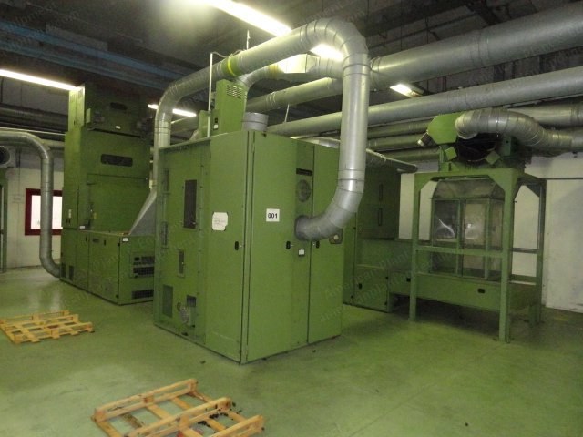 Trutzschler, Opening Line, 1991, BOB-1200 Bale Opener, RST-1200 Fine Cleaner, DX-385 Dustex