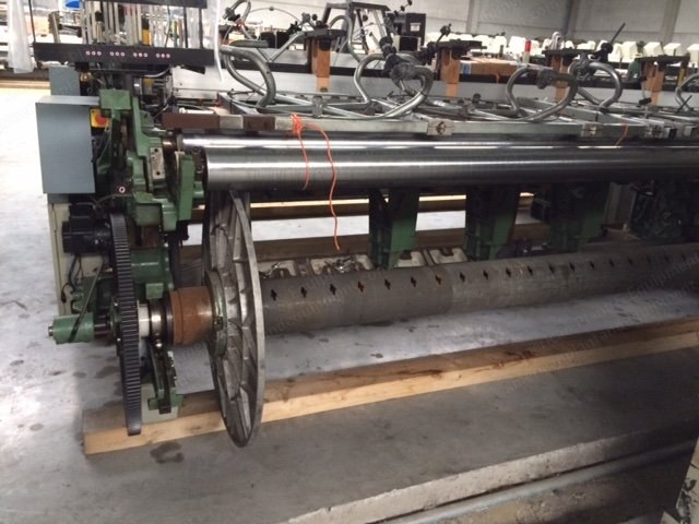 Picanol, Omniplus-4-P-340, 2001, Air Jet Weaving Loom, 3400mm Working Width, 4 Colors, Staubli Cam Box