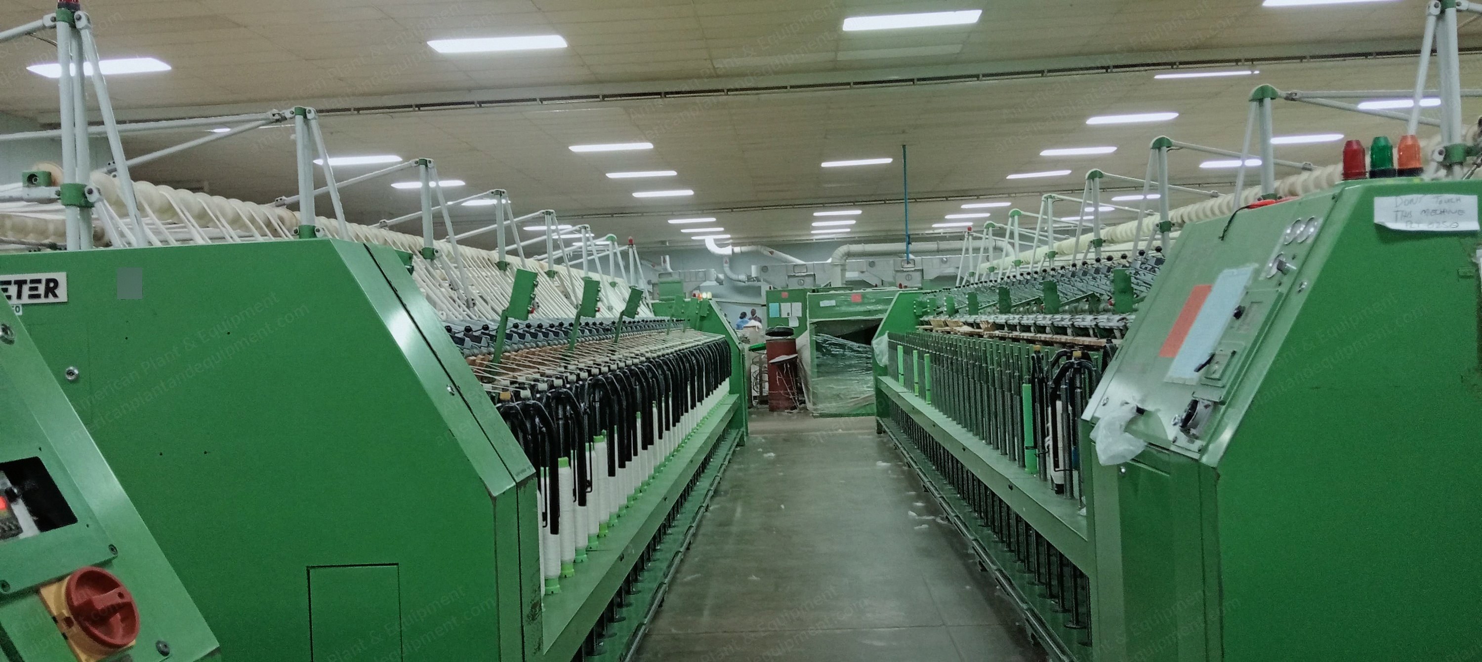 Rieter, Trutzschler, Schlafhorst Complete Spinning Plant, 1990 to 2004, Blowroom, Carding, Drawing, Ring Spinning, Winding