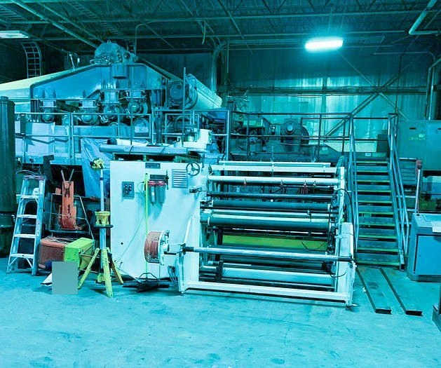 Dusenbery, 835 L-3, 63 inch Width, 40 inch Unwind Diameter, 24 inch Rewind Diameter, 1000 FPM