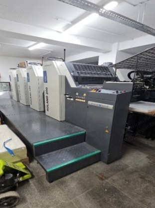 Man Roland, 204 E Hi Print, 2008, 4 Color Offset Printing Press