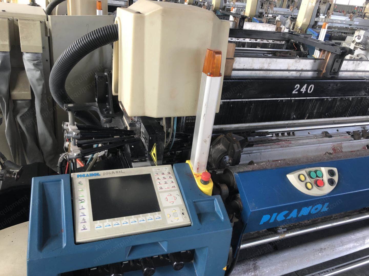 Picanol, Omni-Plus 800, 2007, 2200mm Width, Staubli 1661 Cam, 4 Nozzles