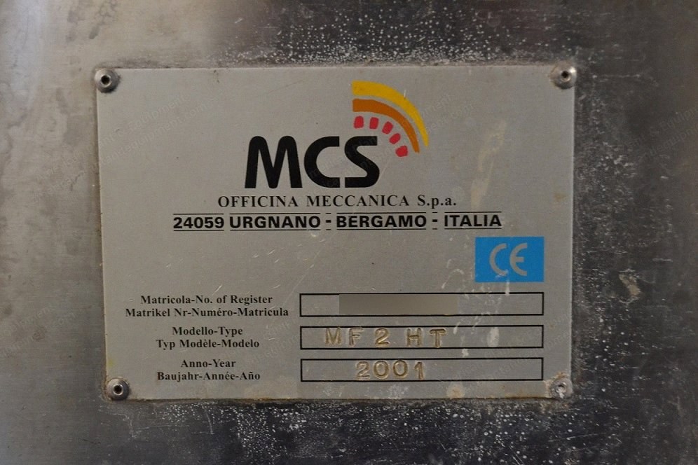 MCS, MF-2 HT, 2001, 2 Ropes, 300 kg Capacity, Dyeing Machine