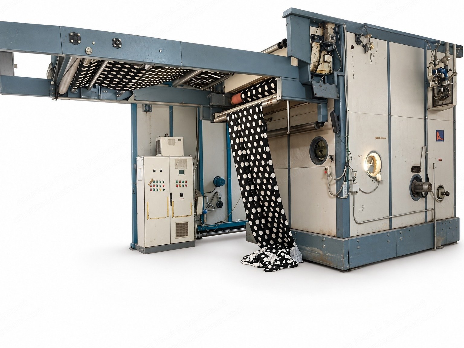 Arioli, VAPO2008, 2014, Loop Steamer, High Temperature, Working Width 1800 mm, Capacity approx. 250 m, Gas Heated