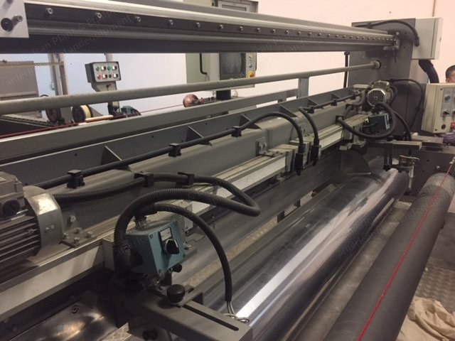 Unitech, Gas Stenter, 2005, 2400mm, 2 Chambers, Vertical Pin Chain & Clips, Padder Knife Coater
