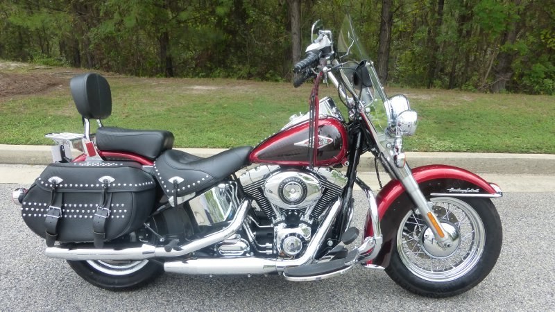 Harley-Davidson, Heritage Softail Classic, 2012, 1584cc, 14250 Miles, Ember Red and Merlot Sunglo