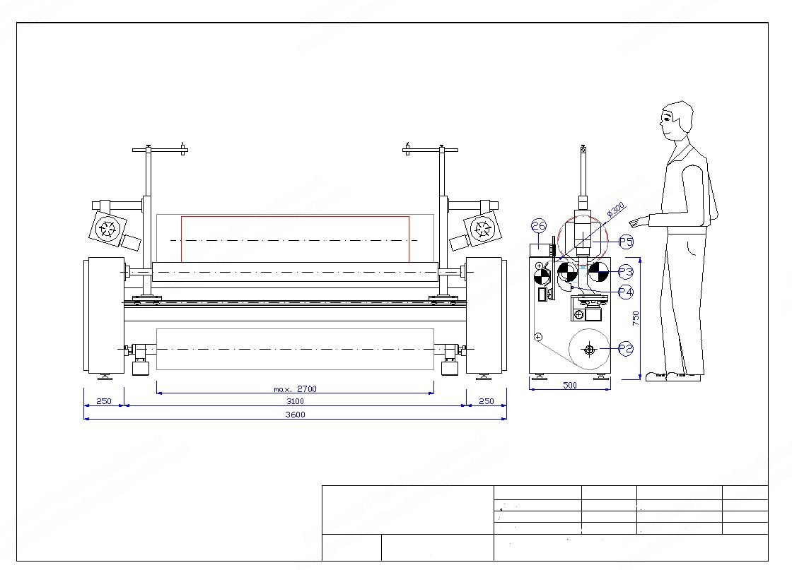 GCM, 30 H, Roll Width 1200-2400mm, Max Roll Diameter 300mm, Manual Roll Pack Machine