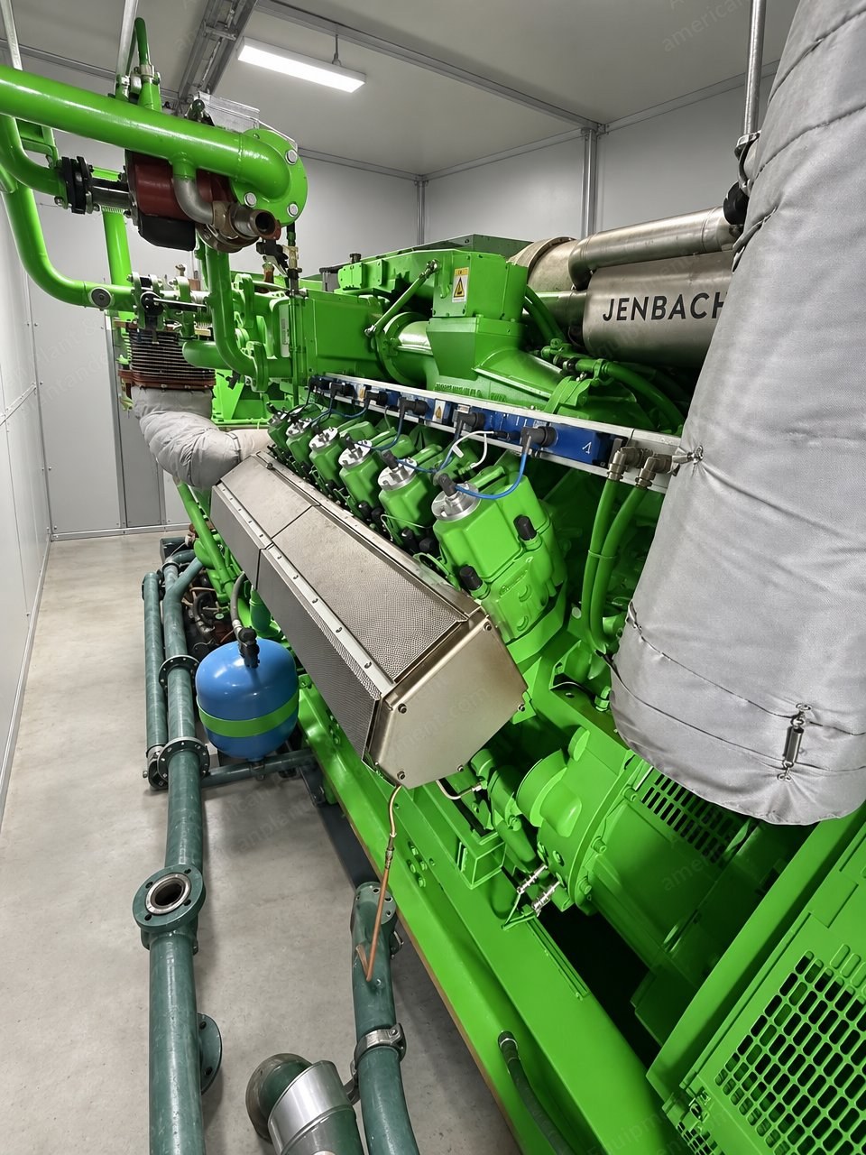 Jenbacher, J412 GS-B21, 2021, Natural Gas CHP Generator Set, 871 kW, 400 V, 50 Hz, Containerized, Heat Recovery