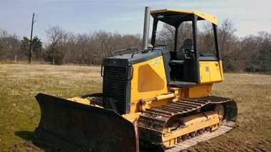 John Deere, 450J, 2008, Crawler Tractor, 3165 Hours, OROPS, 6-Way Blade