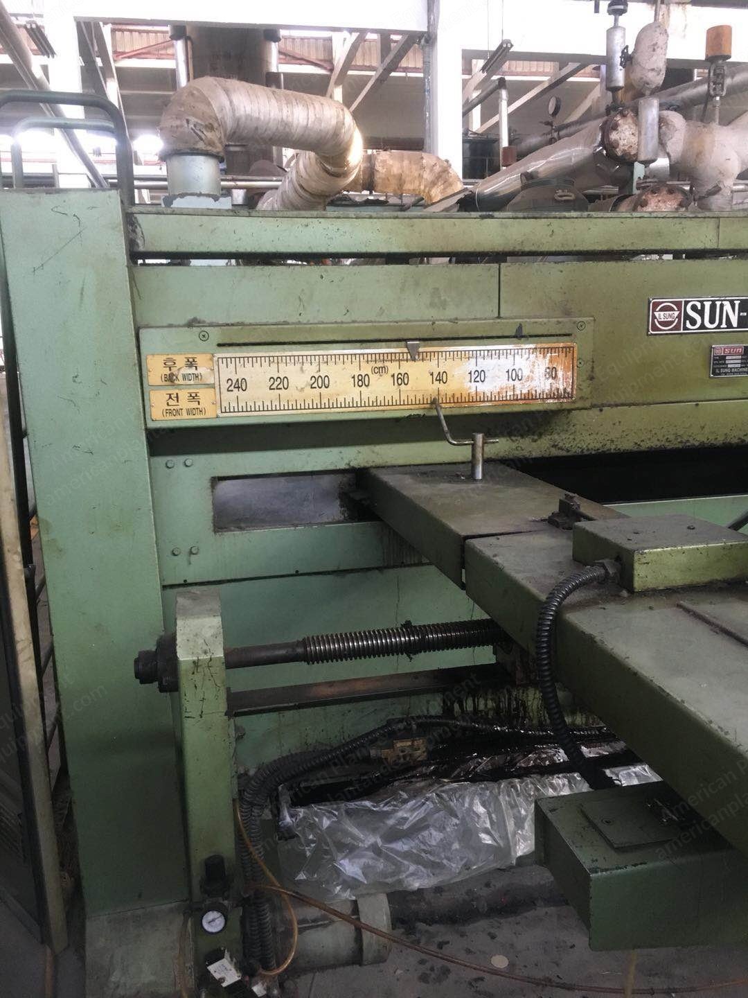 Sun-Super Stenter, 2200mm, 2006, 9 Chambers, Oil Heated, with Padder
