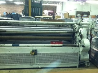 Verduin Hot Knife Slitter, 84 Inch, 30 Inch Unwind, 20 Inch Rewind