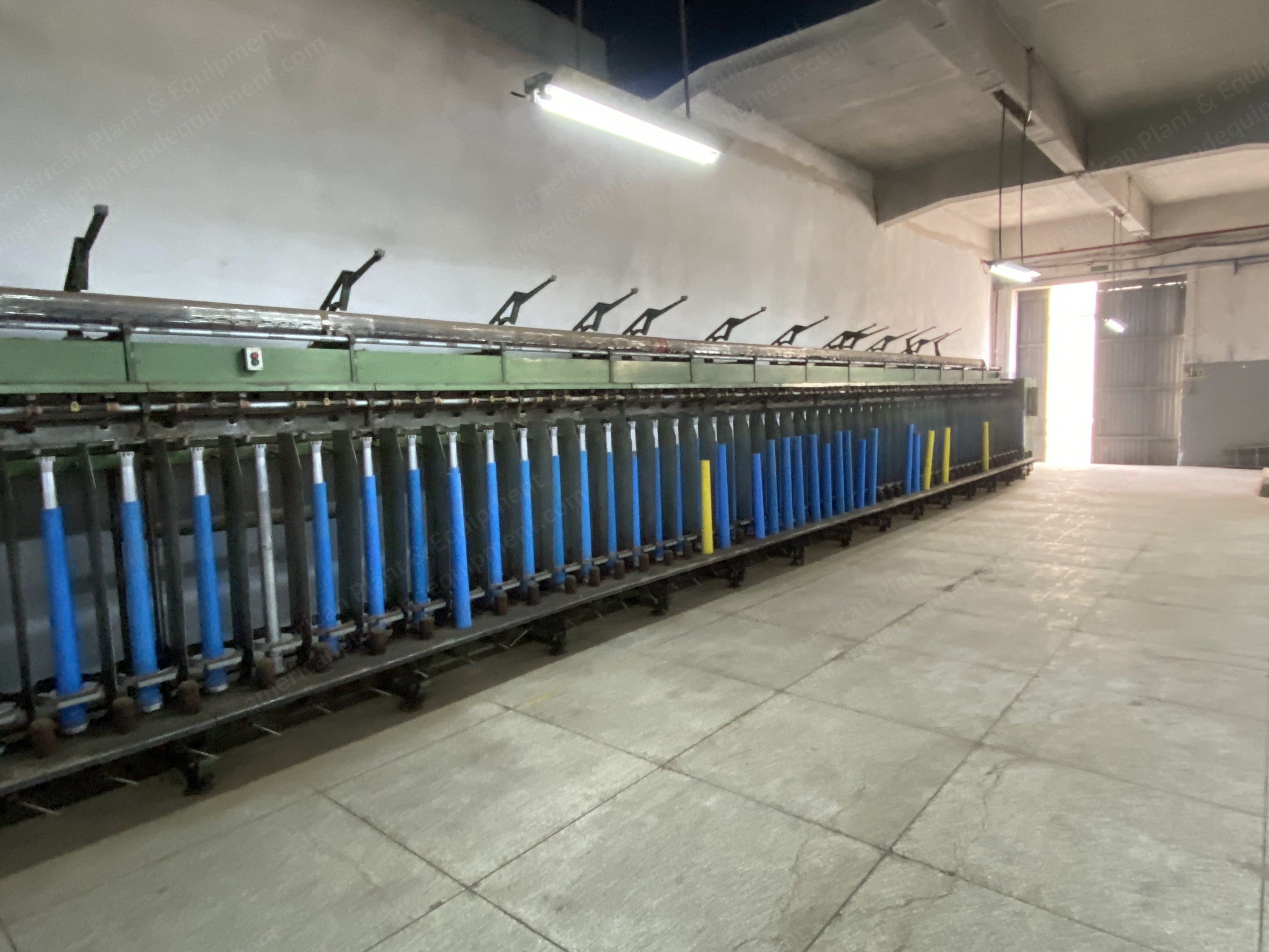 Galan, CHF TMC, 1981, Woolen Ring Frame, 100 Spindles, 200mm Ring Diameter, 900mm Tube Height