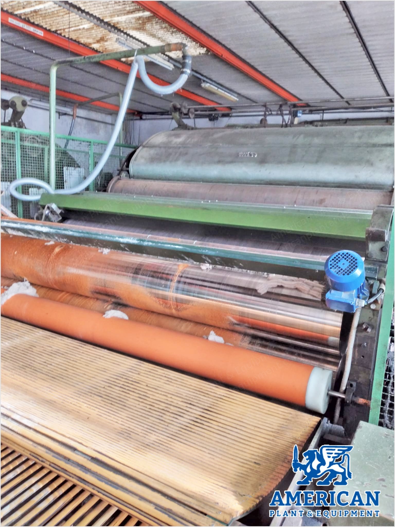 Ramella Carding Set, Working Width 3000mm, 4 Swifts, 2 Gaudino Ring Spinning Frames, Ring Diameter 140mm
