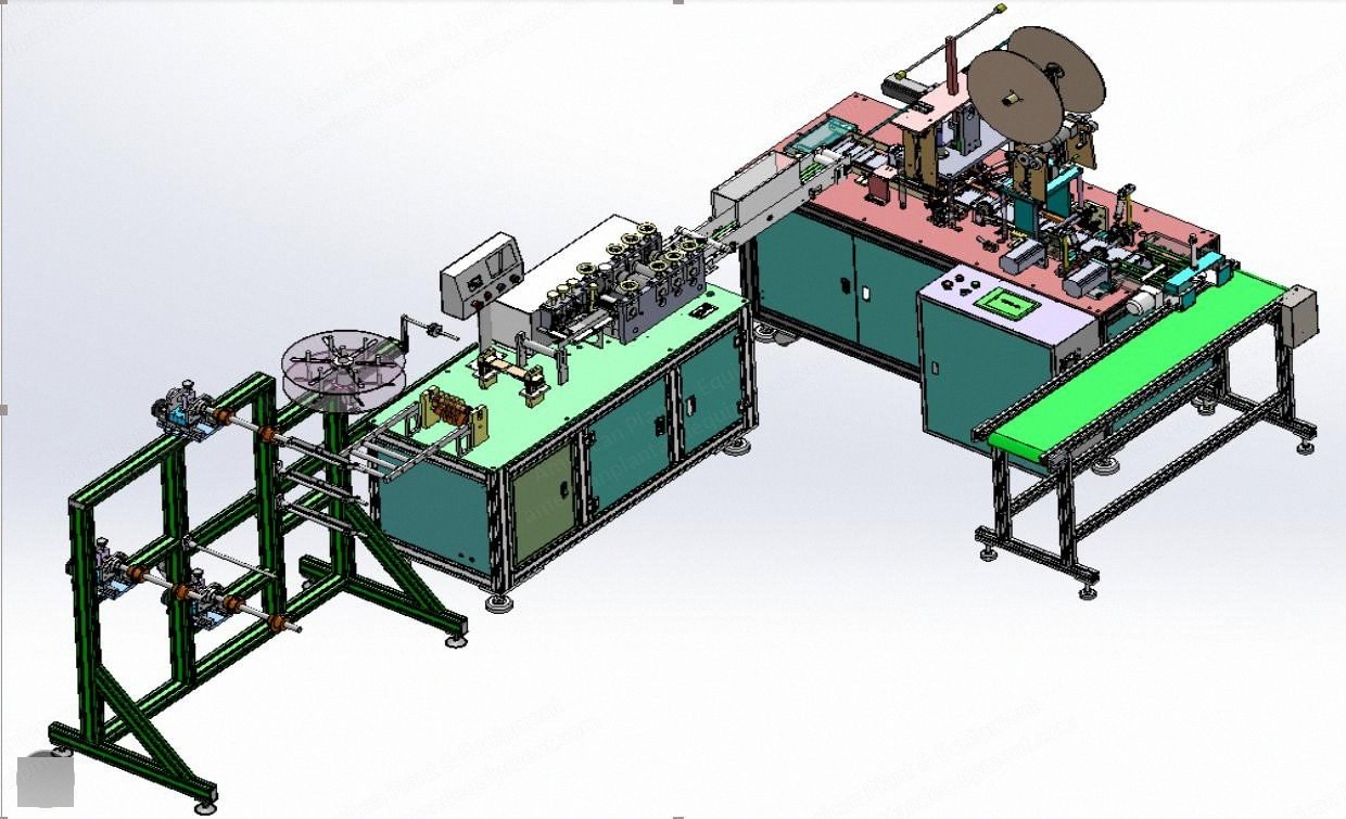 NovaStar, FM120 Fully Automatic Mask Machine, 60 to 90 pcs/min, 5000x2500x1900mm
