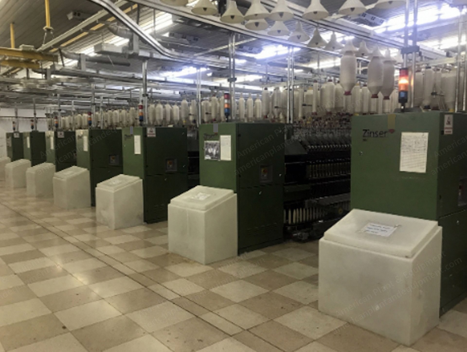 Trutzschler, Zinser, Schlafhorst Complete Ring Spinning Mill, 1996, 15,840 Spindles, Blowroom, 11 Cards, 6 Draw Frames, 4 Roving Frames, 11 Ring Spinning Frames, 11 Link Coners