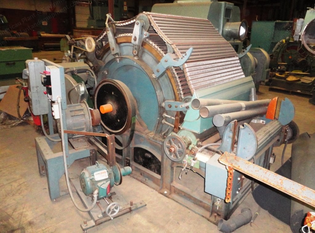 Saco Lowell, 40" Flat Top Card, Reconditioned, with Even Feed and Prefeed