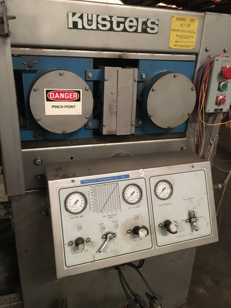 Kuster Padder, 110" Width, 2 Rolls, Horizontal Squeeze